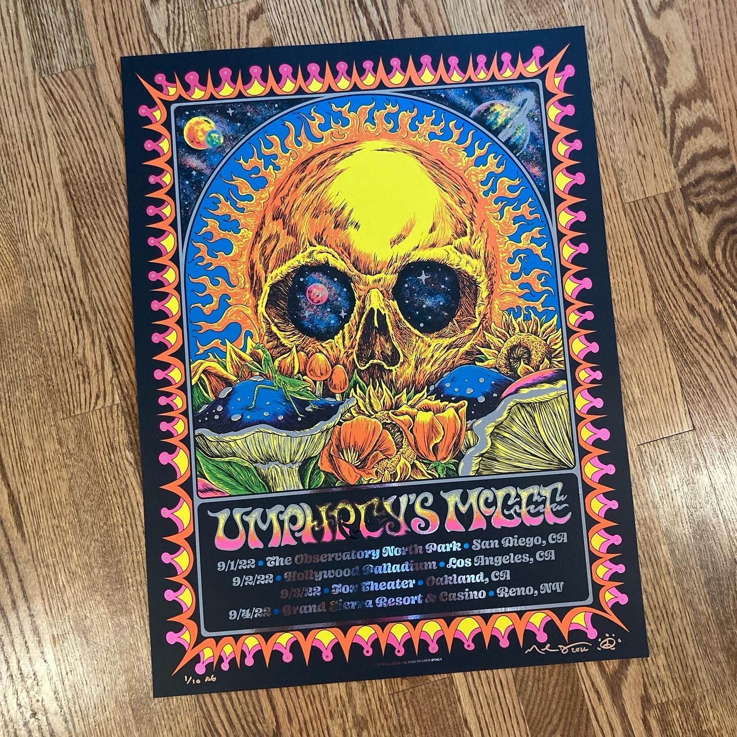 Umphrey's McGee September 2022 Tour Poster | bourbon sunday